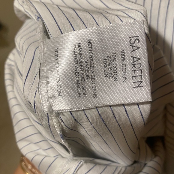 ISA ARFEN Stripped double knot off shoulder shirt - Picture 5 of 6